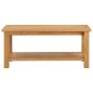 vidaXL Couchtisch 110 x 55 x 40 cm Eiche Massivholz vidaXL Couchtisch 110 x 55 x 40 cm Eiche Massivholz