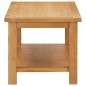vidaXL Couchtisch 110 x 55 x 40 cm Eiche Massivholz vidaXL Couchtisch 110 x 55 x 40 cm Eiche Massivholz