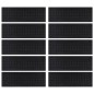 vidaXL Stufenmatten 10 Stk. 25x75 cm Gummi vidaXL Stufenmatten 10 Stk. 25x75 cm Gummi