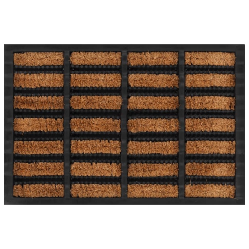 vidaXL Fußmatte Rechteckig 40x60 cm Gummi und Kokosfaser vidaXL Fußmatte Rechteckig 40x60 cm Gummi und Kokosfaser