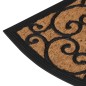 vidaXL Fußmatte Halbrund 45x75 cm Gummi und Kokosfaser vidaXL Fußmatte Halbrund 45x75 cm Gummi und Kokosfaser