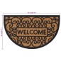 vidaXL Fußmatte Halbrund 45x75 cm Gummi und Kokosfaser vidaXL Fußmatte Halbrund 45x75 cm Gummi und Kokosfaser