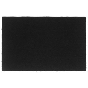 vidaXL Fußmatte Schwarz 65x100 cm Kokosfaser Getuftet