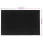 vidaXL Fußmatte Schwarz 65x100 cm Kokosfaser Getuftet vidaXL Fußmatte Schwarz 65x100 cm Kokosfaser Getuftet