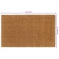 vidaXL Fußmatte Natur 90x150 cm Kokosfaser Getuftet vidaXL Fußmatte Natur 90x150 cm Kokosfaser Getuftet
