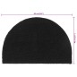 vidaXL Fußmatte Schwarz Halbrund 40x60 cm Kokosfaser Getuftet vidaXL Fußmatte Schwarz Halbrund 40x60 cm Kokosfaser Getuftet