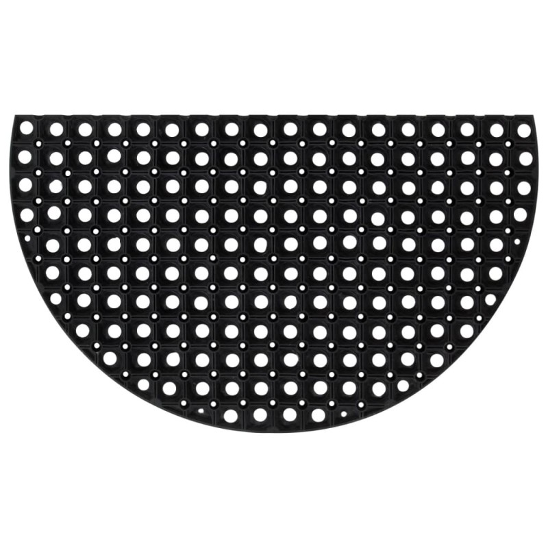 vidaXL Fußmatte Halbrund 45x75 cm Gummi vidaXL Fußmatte Halbrund 45x75 cm Gummi