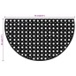vidaXL Fußmatte Halbrund 45x75 cm Gummi vidaXL Fußmatte Halbrund 45x75 cm Gummi