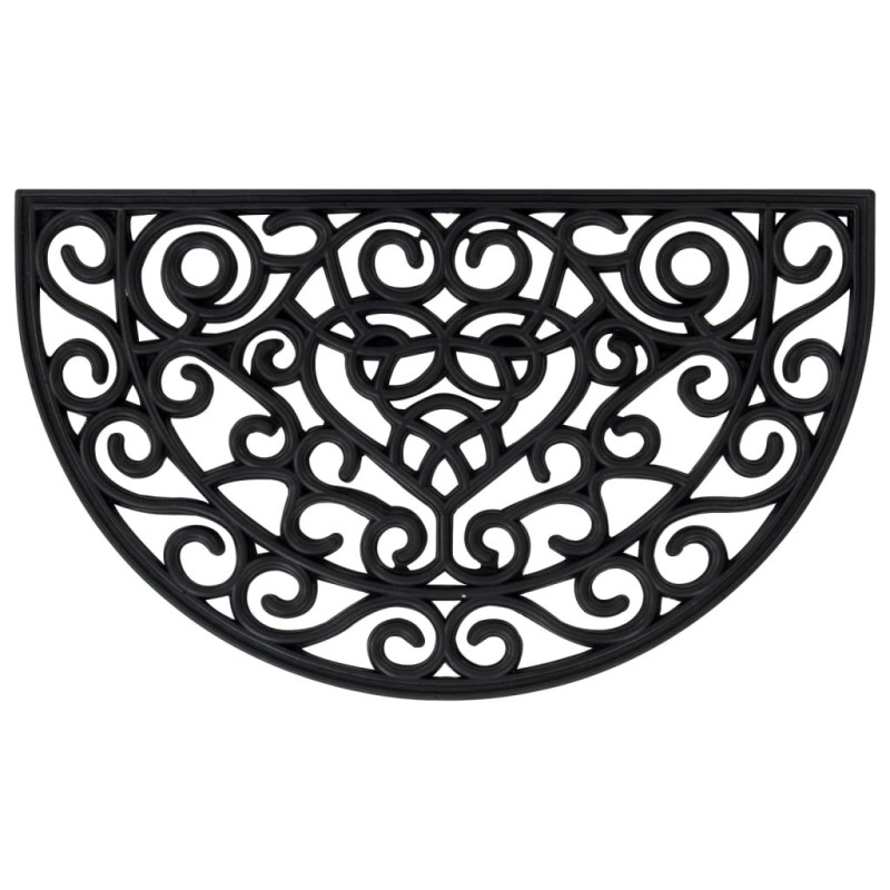 vidaXL Fußmatte Halbrund 45x75 cm Gummi vidaXL Fußmatte Halbrund 45x75 cm Gummi