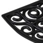 vidaXL Fußmatte Halbrund 45x75 cm Gummi vidaXL Fußmatte Halbrund 45x75 cm Gummi