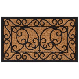 vidaXL Fußmatte Rechteckig 45x75 cm Gummi und Kokosfaser