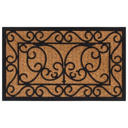 vidaXL Fußmatte Rechteckig 45x75 cm Gummi und Kokosfaser