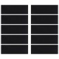vidaXL Stufenmatten 10 Stk. 25x75 cm Gummi vidaXL Stufenmatten 10 Stk. 25x75 cm Gummi