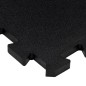vidaXL Bodenfliesen aus Gummi 4 Stk. Schwarz 16 mm 30x30 cm vidaXL Bodenfliesen aus Gummi 4 Stk. Schwarz 16 mm 30x30 cm