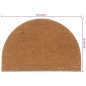 vidaXL Fußmatte Natur Halbrund 60x90 cm Kokosfaser Getuftet vidaXL Fußmatte Natur Halbrund 60x90 cm Kokosfaser Getuftet