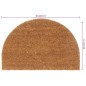 vidaXL Fußmatte Natur Halbrund 40x60 cm Kokosfaser Getuftet vidaXL Fußmatte Natur Halbrund 40x60 cm Kokosfaser Getuftet