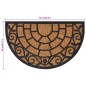 vidaXL Fußmatte Halbrund 45x75 cm Gummi und Kokosfaser vidaXL Fußmatte Halbrund 45x75 cm Gummi und Kokosfaser