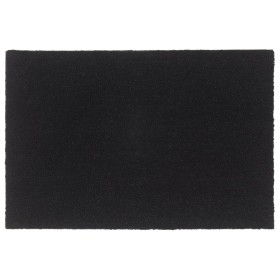 vidaXL Fußmatte Schwarz 60x90 cm Kokosfaser Getuftet