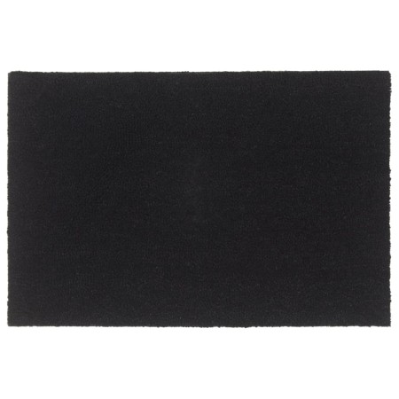 vidaXL Fußmatte Schwarz 60x90 cm Kokosfaser Getuftet