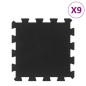 vidaXL Bodenfliesen aus Gummi 9 Stk. Schwarz 16 mm 30x30 cm vidaXL Bodenfliesen aus Gummi 9 Stk. Schwarz 16 mm 30x30 cm