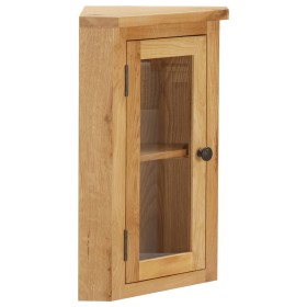 vidaXL Wand-Eckschrank 45 x 28 x 60 cm Eiche Massivholz 