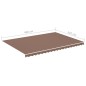 vidaXL Markisenbespannung Braun 5x3,5 m vidaXL Markisenbespannung Braun 5x3,5 m