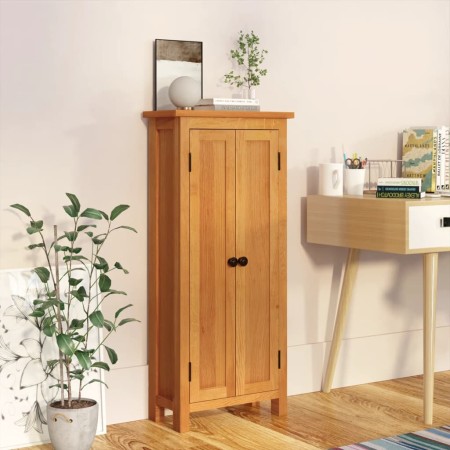 vidaXL Schrank 50x22x110 cm Massivholz Eiche