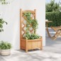 vidaXL Pflanzkübel mit Spalier Braun Massivholz Tanne vidaXL Pflanzkübel mit Spalier Braun Massivholz Tanne