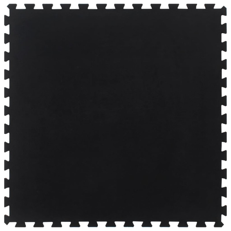 vidaXL Gummi-Bodenfliese Schwarz 12 mm 100x100 cm vidaXL Gummi-Bodenfliese Schwarz 12 mm 100x100 cm