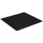 vidaXL Gummi-Bodenfliese Schwarz 12 mm 100x100 cm vidaXL Gummi-Bodenfliese Schwarz 12 mm 100x100 cm