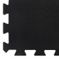 vidaXL Gummi-Bodenfliese Schwarz 12 mm 100x100 cm vidaXL Gummi-Bodenfliese Schwarz 12 mm 100x100 cm
