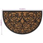 vidaXL Fußmatte Halbrund 45x75 cm Gummi und Kokosfaser vidaXL Fußmatte Halbrund 45x75 cm Gummi und Kokosfaser