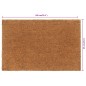 vidaXL Fußmatte Natur 65x100 cm Kokosfaser Getuftet vidaXL Fußmatte Natur 65x100 cm Kokosfaser Getuftet