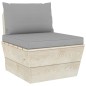 Garten-Paletten-Mittelsofa mit Kissen Imprägniertes Fichtenholz Garten-Paletten-Mittelsofa mit Kissen Imprägniertes Fichtenholz