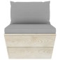 Garten-Paletten-Mittelsofa mit Kissen Imprägniertes Fichtenholz Garten-Paletten-Mittelsofa mit Kissen Imprägniertes Fichtenholz