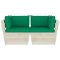 Garten-Palettensofa 2-Sitzer mit Kissen Fichtenholz Garten-Palettensofa 2-Sitzer mit Kissen Fichtenholz