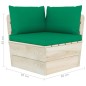 Garten-Palettensofa 2-Sitzer mit Kissen Fichtenholz Garten-Palettensofa 2-Sitzer mit Kissen Fichtenholz