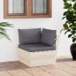 vidaXL Garten-Paletten-Ecksofa mit Kissen Imprägniertes Fichtenholz vidaXL Garten-Paletten-Ecksofa mit Kissen Imprägniertes Fichtenholz