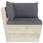 vidaXL Garten-Paletten-Ecksofa mit Kissen Imprägniertes Fichtenholz vidaXL Garten-Paletten-Ecksofa mit Kissen Imprägniertes Fichtenholz