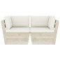 Garten-Palettensofa 2-Sitzer mit Kissen Fichtenholz Garten-Palettensofa 2-Sitzer mit Kissen Fichtenholz