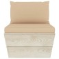 Garten-Paletten-Mittelsofa mit Kissen Imprägniertes Fichtenholz Garten-Paletten-Mittelsofa mit Kissen Imprägniertes Fichtenholz