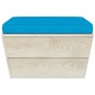vidaXL Garten-Paletten-Hocker mit Kissen Imprägniertes Fichtenholz vidaXL Garten-Paletten-Hocker mit Kissen Imprägniertes Fichtenholz