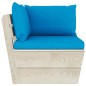 Garten-Palettensofa 3-Sitzer mit Kissen Fichtenholz Garten-Palettensofa 3-Sitzer mit Kissen Fichtenholz