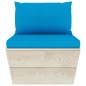 Garten-Palettensofa 3-Sitzer mit Kissen Fichtenholz Garten-Palettensofa 3-Sitzer mit Kissen Fichtenholz