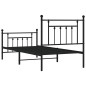 vidaXL Bettgestell mit Kopf- und Fußteil Metall Schwarz 80x200 cm vidaXL Bettgestell mit Kopf- und Fußteil Metall Schwarz 80x200 cm