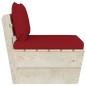 vidaXL Garten-Paletten-Mittelsofa mit Kissen Imprägniertes Fichtenholz vidaXL Garten-Paletten-Mittelsofa mit Kissen Imprägniertes Fichtenholz