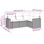 vidaXL 4-tlg. Garten-Sofagarnitur mit Kissen Schwarz Poly Rattan vidaXL 4-tlg. Garten-Sofagarnitur mit Kissen Schwarz Poly Rattan