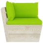 vidaXL Garten-Palettensofa 2-Sitzer mit Kissen Fichtenholz vidaXL Garten-Palettensofa 2-Sitzer mit Kissen Fichtenholz