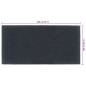 vidaXL Fußmatte Dunkelgrau 100x200 cm Kokosfaser Getuftet vidaXL Fußmatte Dunkelgrau 100x200 cm Kokosfaser Getuftet