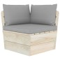 Garten-Paletten-Ecksofa mit Kissen Imprägniertes Fichtenholz Garten-Paletten-Ecksofa mit Kissen Imprägniertes Fichtenholz